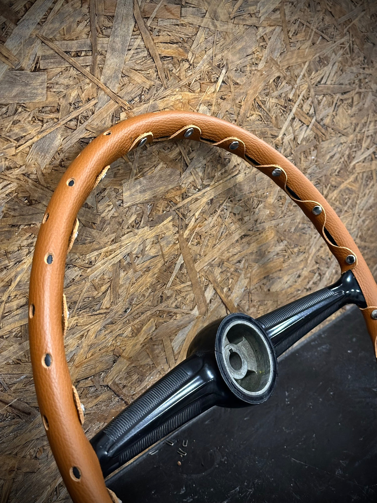 Leather Steering Wheel Cover VW Bus T1 / Split Screen (1955–1967)