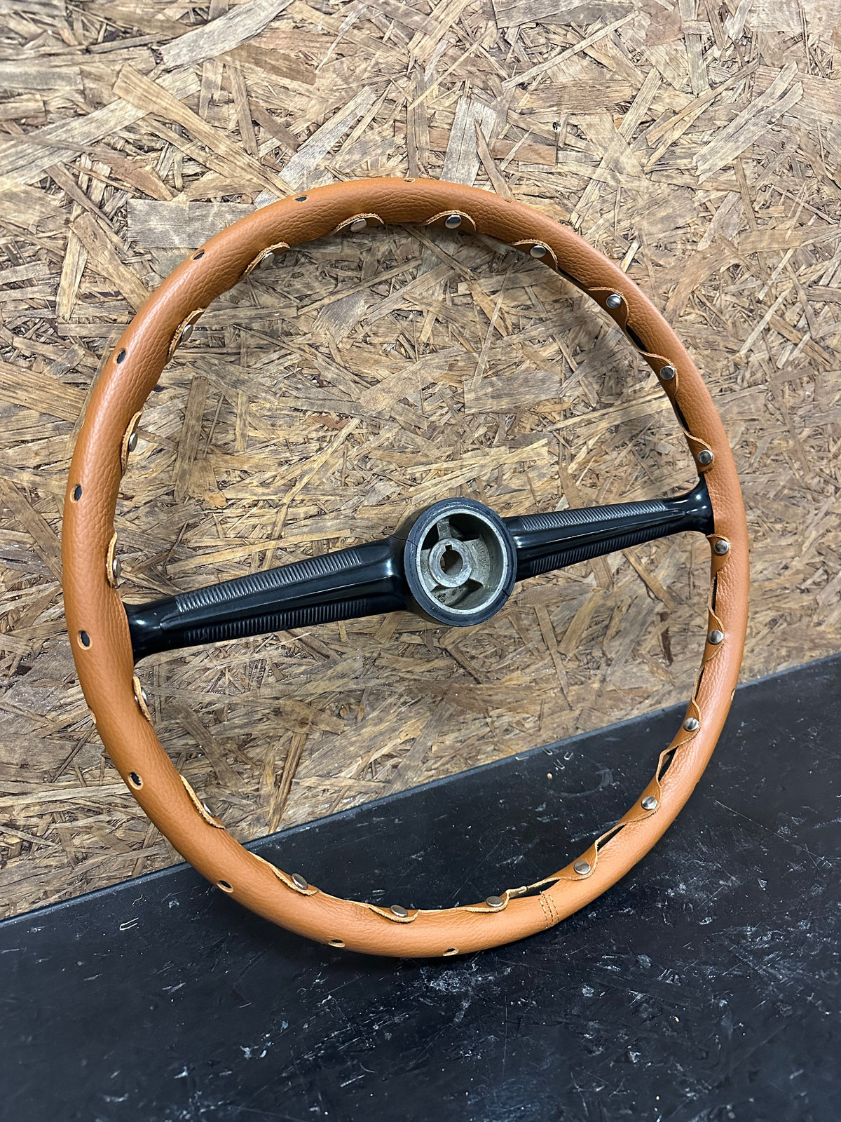 Leather Steering Wheel Cover VW Bus T1 / Split Screen (1955–1967)